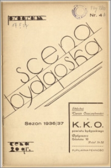 [Program:] Scena bydgoska. Sezon 1936/37, 1937-02-17