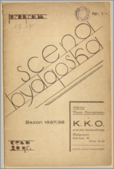 [Program:] Scena bydgoska. Sezon 1937/38, 1937-09-01