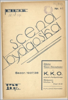 [Program:] Scena bydgoska. Sezon 1937/38, 1937-09-18