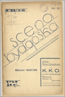 [Program:] Scena bydgoska. Sezon 1937/38, 1938-01-15
