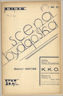 [Program:] Scena bydgoska. Sezon 1937/38, 1938-02-19