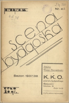 [Program:] Scena bydgoska. Sezon 1937/38, 1938-04-09
