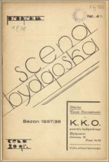 [Program:] Scena bydgoska. Sezon 1937/38, 1938-05-01