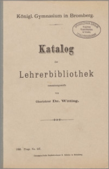 Katalog der Lehrerbibliothek