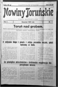 Nowiny Toruńskie 1931, R. I, nr 2
