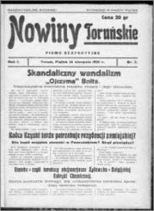 Nowiny Toruńskie 1931, R. I, nr 3