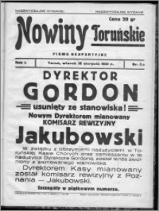 Nowiny Toruńskie 1931, R. I, nr 3a