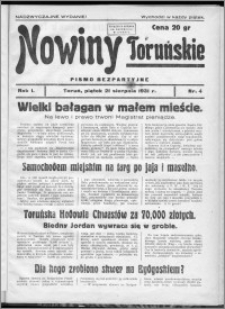 Nowiny Toruńskie 1931, R. I, nr 4