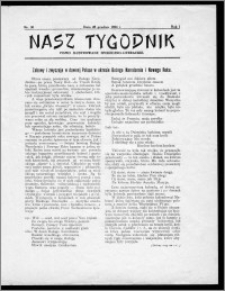 Nasz Tygodnik 1924, R. I, nr 30