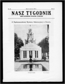 Nasz Tygodnik 1925, R. II, nr 24