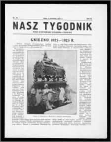 Nasz Tygodnik 1925, R. II, nr 36