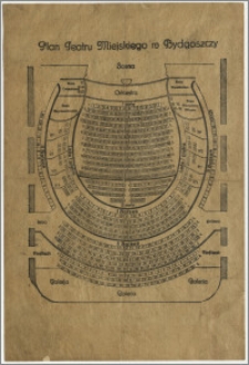 Plan Teatru Miejskiego w Bydgoszczy