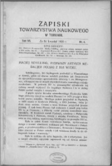 Zapiski Towarzystwa Naukowego w Toruniu, T. 7 nr 4, (1926)