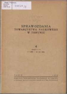 Sprawozdania Towarzystwa Naukowego w Toruniu 1950, nr 4