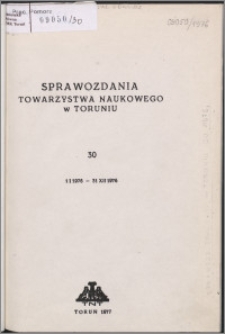 Sprawozdania Towarzystwa Naukowego w Toruniu 1976, nr 30