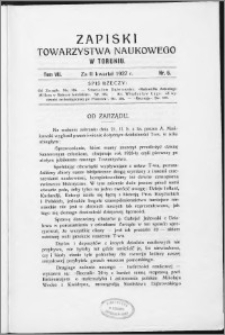 Zapiski Towarzystwa Naukowego w Toruniu, T. 7 nr 6, (1927)