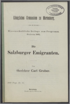 Die Salzburger Emigranten
