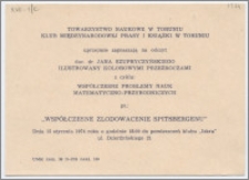 [Zaproszenie. Incipit] Towarzystwo Naukowe w Toruniu, Klub Międzynarodowej Prasy i Książki w Toruniu uprzejmie zapraszają na odczyt doc dr Jana Szczupryczyńskiego...pt.: Współczesne zlodowacenie Spitsbergenu