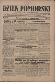 Dzień Pomorski 1931.02.13, R. 3 nr 34