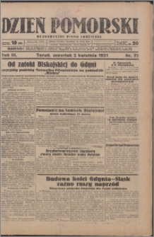 Dzień Pomorski 1931.04.02, R. 3 nr 75
