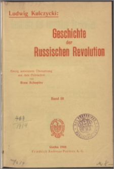 Geschichte der russischen Revolution Bd. 3, Vom Beginn der sozialdemokratischen Bewegung bis zum Ausbruch der Unzufriedenheit in der russischen Gesellschaft (1886 bis 1900)