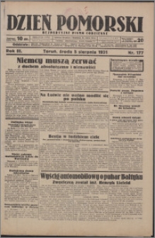 Dzień Pomorski 1931.08.05, R. 3 nr 177