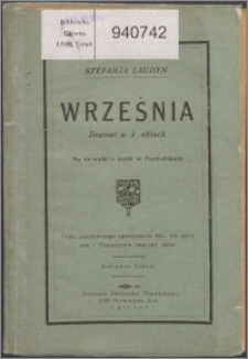 Września : dramat w trzech aktach