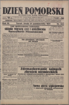 Dzień Pomorski 1931.10.21, R. 3 nr 242