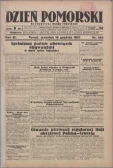 Dzień Pomorski 1931.12.10, R. 3 nr 284