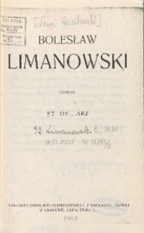 Bolesław Limanowski