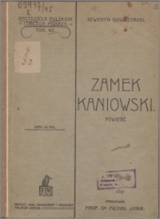 Zamek kaniowski : powieść