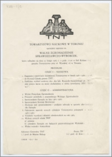 [Zaproszenie. Incipit] Towarzystwo Naukowe w Toruniu uprzejmie zaprasza na Walne Zgromadzenie Sprawozdawczo-Wyborcze ... 23 lutego 1983 roku