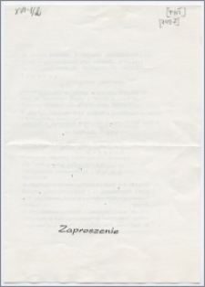 [Zaproszenie. Incipit] Towarzystwo Naukowe w Toruniu, Frei Universität Berlin, Geheim Staatsarchiv PK Berlin uprzejmie zapraszają na wzięcie udziału w sympozjum naukowym "Theodor von Schön a Polska ... 18 - 19 września 1997 r