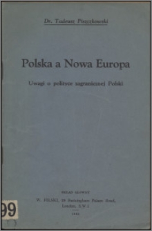 Polska a Nowa Europa : uwagi o polityce zagranicznej Polski