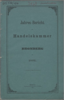 Jahresbericht der Handelskammer zu Bromberg für 1891