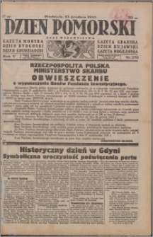 Dzień Pomorski 1933.12.10, R. 5 nr 283