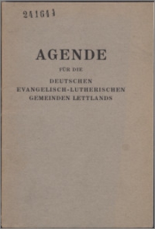 Agende für die deutschen evangelisch-lutherischen Gemeinden Lettlands