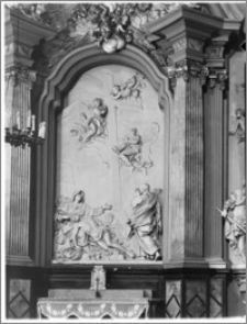 Kraków [Kościół pw. św. Anny – fragment ołtarza – skrzydło płn., sztukateria autorstwa Baltazara Fontany]