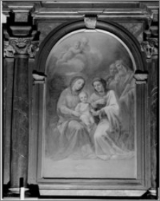 Kraków. Wnętrze kościoła. Obraz w ołtarzu bocznym