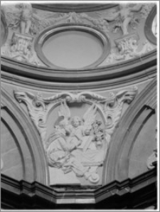 Kraków. Bazylika archikatedralna św. Stanisława i św. Wacława. Wnętrze. Fragment kopuły Kaplicy Wazów (Psałterzystów, Pradocińskiej)