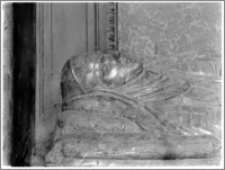 Krosno. Kościół Nawiedzenia Najświętszej Maryi Panny. Nagrobek Jadwigi z Włodków Firlejowej - fragment