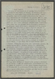 List Stanisława Kiałki z dnia 12 stycznia 1972 roku