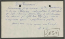 List Stanisława Kiałki z [marca] 1972 roku