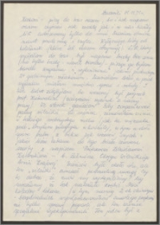List Sabiny Korejwo z dnia 11 listopada 1971 roku