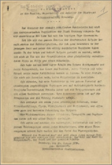 [Obwieszczenie] : [Inc.:] Rundschreiben [...] = Okólnik do urzędników, funkcjonariuszy i robotników administracji miejskiej i policyjnej miasta, Bydgoszcz, 20.I.1920 r.