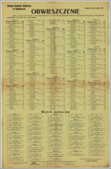 Obwieszczenie : Bydgoszcz, dnia 23 grudnia 1938 r.