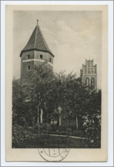 [Aus dem Blauen Ländchen : Lauenburg i. Pomm. Stadt und Kreis : Efeuturm und Jakobikirche