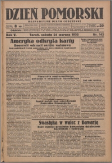 Dzień Pomorski 1933.06.24, R. 5 nr 142