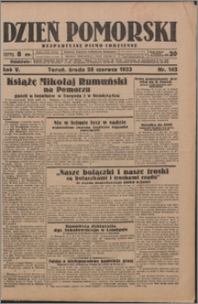 Dzień Pomorski 1933.06.28, R. 5 nr 145