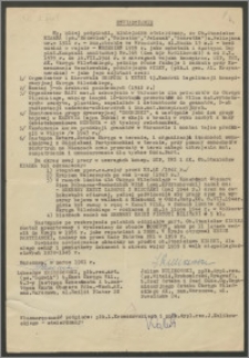 Oświadczenie z marca 1961 roku [płk. Lubosława Krzeszowskiego ps. "Ludwik" i ppłk. Juliana Kulikowskiego ps. "Witold", "Drohomirski", "Ryngraf"]